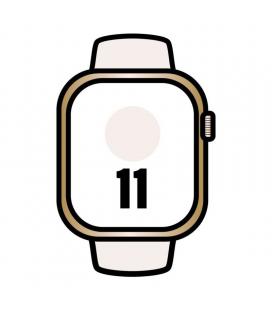 Apple watch series 11/ gps/ cellular/ 46mm/ titanio dorado/ correa deportiva rosa rubor (s/m)