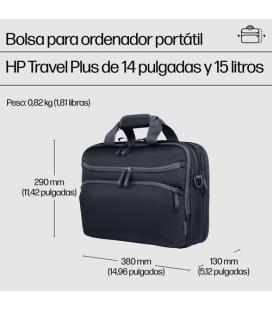 Maletin hp travel plus 15l para portatil 14 pulgadas