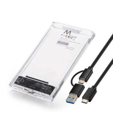 Ewent EW7064 caja para disco duro externo Caja externa para unidad de estado sólido (SSD) Transparente 2.5"