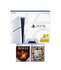Consola ps5 sony playstation 5 standard e chassis + mafia + gta v