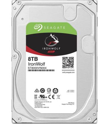 Disco duro seagate ironwolf nas st8000vn004 8tb/ 3.5'/ sata iii/ 256mb