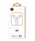 Auriculares intrauditivos tech one tech eartech tec1304/ con micrófono/ usb tipo-c/ blancos
