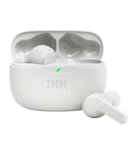 Auriculares bluetooth jbl wave beam con estuche de carga/ autonomía 8h/ blanco