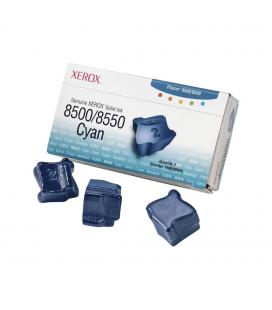 Tinta solida xerox tektronix phaser 8500 - 8550 cian 3 unidades