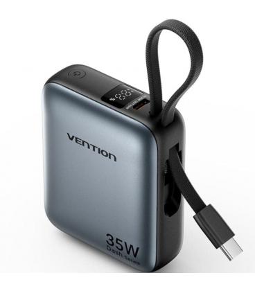Powerbank 10000mah vention fhfh0/ 35w/ gris