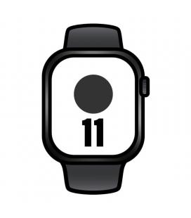 Apple watch series 11/ gps/ cellular/ 42mm/ titanio negro/ pizarra correa deportiva negro (m/l)