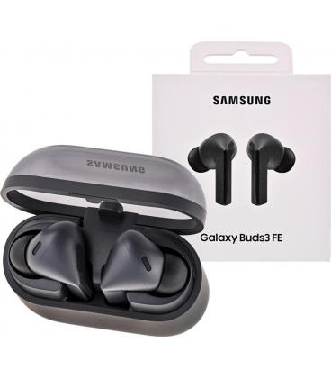 Auriculares bluetooth samsung galaxy buds 3 fe con estuche de carga/ autonomía 8.5h/ negros