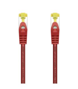 AISENS Cable De Red Latiguillo RJ45 LSZH Cat.7 600 MHz S/FTP PIMF AWG26, Rojo, 1.0 m