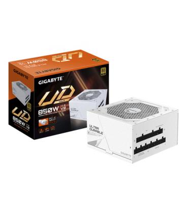 GIGABYTE UD850GM PG5 V2 ICE Fuente de Alimentación – PCIe Gen 5.1, 80 PLUS Gold, Diseño completamente modular, Ventilador de 120