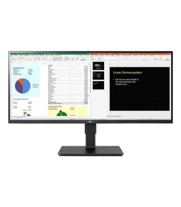 Monitor profesional ultrapanorámico lg 34br65f-b 34'/ wfhd/ multimedia/ regulable en altura/ negro