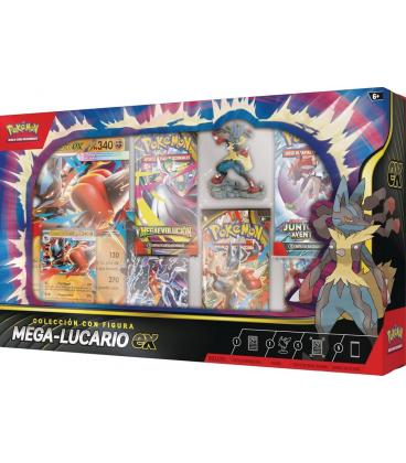 Pokemon tcg caja colección mega - lucario ex (eu)
