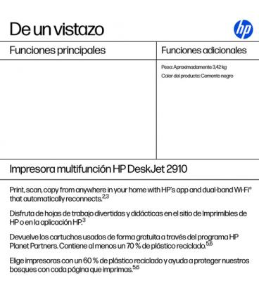 Multifuncion inyeccion hp deskjet 2910 color