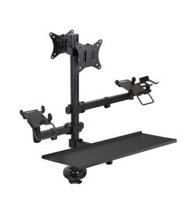 TooQ Soporte de Mesa para TPV/Impresora/Pantallas 17”-32”/Terminal/Lector/Teclado