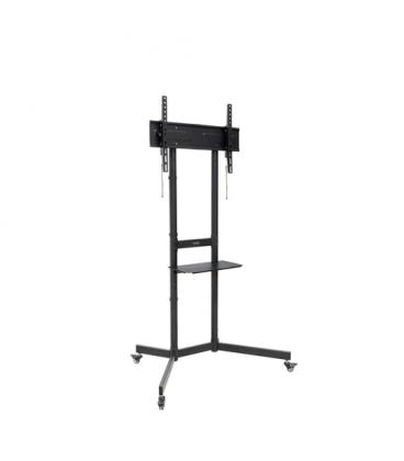 TooQ “KEFRÉN” Soporte de suelo con Ruedas para pantallas de 37”-70”, Negro