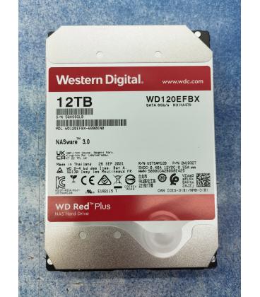 Disco duro western digital wd red plus nas 12tb/ 3.5'/ sata iii/ 256mb (Segunda Mano)