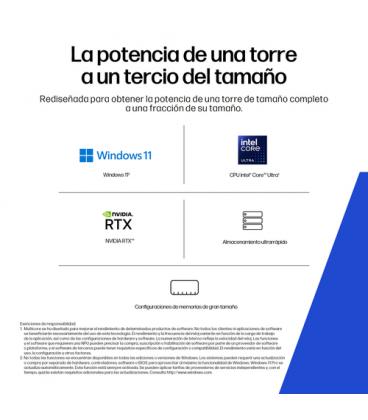 Ordenador hp z2 sff g1i wsl2 ds u7 - 265 - 32gb - ssd 1tb - rtx a400 - w11p