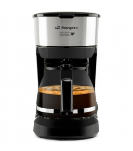 Cafetera de goteo orbegozo cg 4506/ 6 tazas/ negra y plata