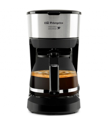 Cafetera de goteo orbegozo cg 4506/ 6 tazas/ negra y plata