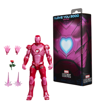Figura hasbro marvel legends series i love you boo iron man