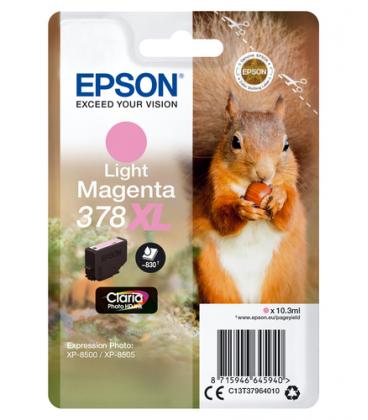 Cartucho tinta epson c13t37964010 singlepack light magenta 378xl claria photo hd ink ardilla