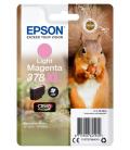 Cartucho tinta epson c13t37964010 singlepack light magenta 378xl claria photo hd ink ardilla