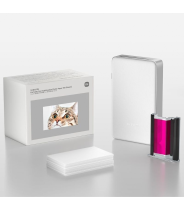 Papel fotográfico para sublimación xiaomi portable dye-sublimation photo paper/ 5 x 7.6cm/ 50 hojas