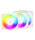 Pack de 3 ventilador arctic p12 pro reverse a-rgb/ 12cm/ blanco