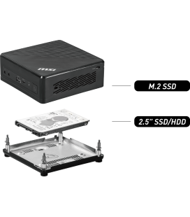 Adaptador hdd para mini ordenador msi cubi n 8gl ms - b17111 negro