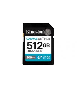 Tarjeta memoria sdxc 512gb kingston canvas go! plus uhs - i clase 10