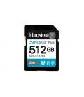 Tarjeta memoria sdxc 512gb kingston canvas go! plus uhs - i clase 10