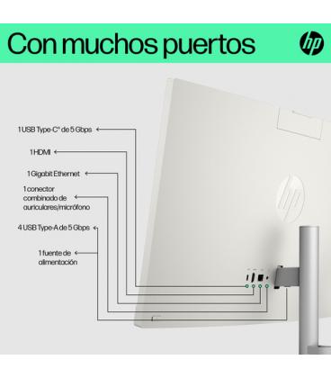 Pc all in one hp 24-cr0122ns intel core i5-1334u/ 16gb/ 1tb ssd/ 23.8'/ win11