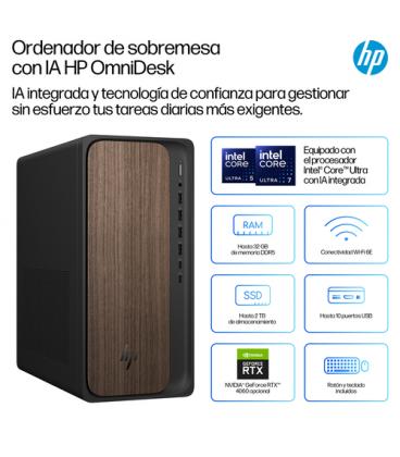 Pc hp omnidesk desktop m03-0013ns intel core ultra 5-225/ 16gb/ 1tb ssd/ win11