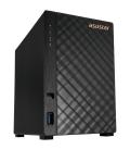 Servidor nas asustor drivestor 2 gen2 as1202t 2 bahias 1gb gigabit ethernet