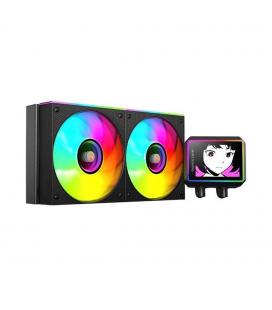 Kit refrigeracion liquida mars gaming mlvisionii240 argb 2x120mm negro