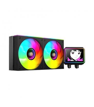 Kit refrigeracion liquida mars gaming mlvisionii240 argb 2x120mm negro