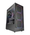 Caja ordenador mars gaming mcnebula atx argb cristal templado negro
