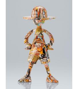 Figura tamashii nations one piece artcanvas escala 1 - 8 - 1000logs anniversary - luffy