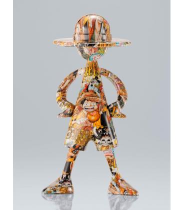 Figura tamashii nations one piece artcanvas escala 1 - 8 - 1000logs anniversary - luffy