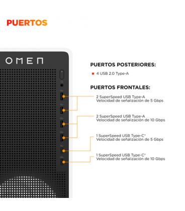 Pc gaming hp omen 16l tg03-0088ns intel core ultra 5-225f/ 16gb/ 1tb ssd/ geforce rtx 5060/ sin sistema operativo
