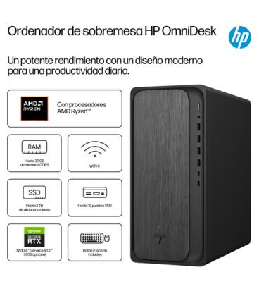 Pc hp omnidesk desktop m02-0013ns ryzen 5 8500g/ 16gb/ 1tb ssd/ win11