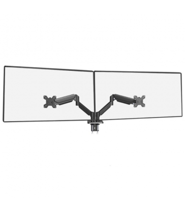 Soporte de mesa para 2 monitores mars gaming marm-pro2/ giratorio/ inclinable/ rotatorio/ hasta 10kg