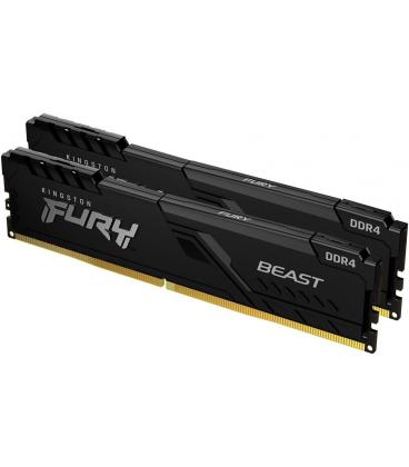 Memoria ram kingston fury beast 2 x 8gb/ ddr4/ 3200mhz/ 1.35v/ cl16/ dimm - Imagen 1