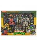 Space adventure donatello & samurai adventure michelangelo pack 2 scale action fig. 18 cm