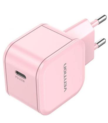 Cargador de pared gan vention fejp0-eu/ 1xusb tipo-c/ 20w