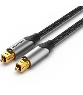 Cable de audio de fibra óptica vention bavhn/ 15m/ gris