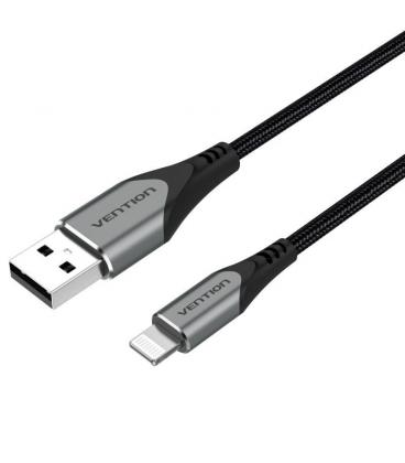 Cable usb 2.0 lightning vention labhg/ usb macho - lightning macho/ 1.5m/ gris