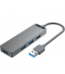 Hub usb 3.0 vention chlhd/ 4xusb/ 1xmicrousb pd/ gris
