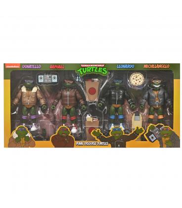 Punk turtles pack 4 scale action fig. 18 cm teenage mutant ninja turtles cartoon
