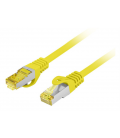 CABLE RED LANBERG LATIGUILLO CAT.6A S/FTP LSZH CU 1M AMARILLO FLUKE PASSED