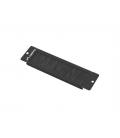 PANEL CEPILLO PASACABLES LANBERG PARA RACK 10" NEGRO